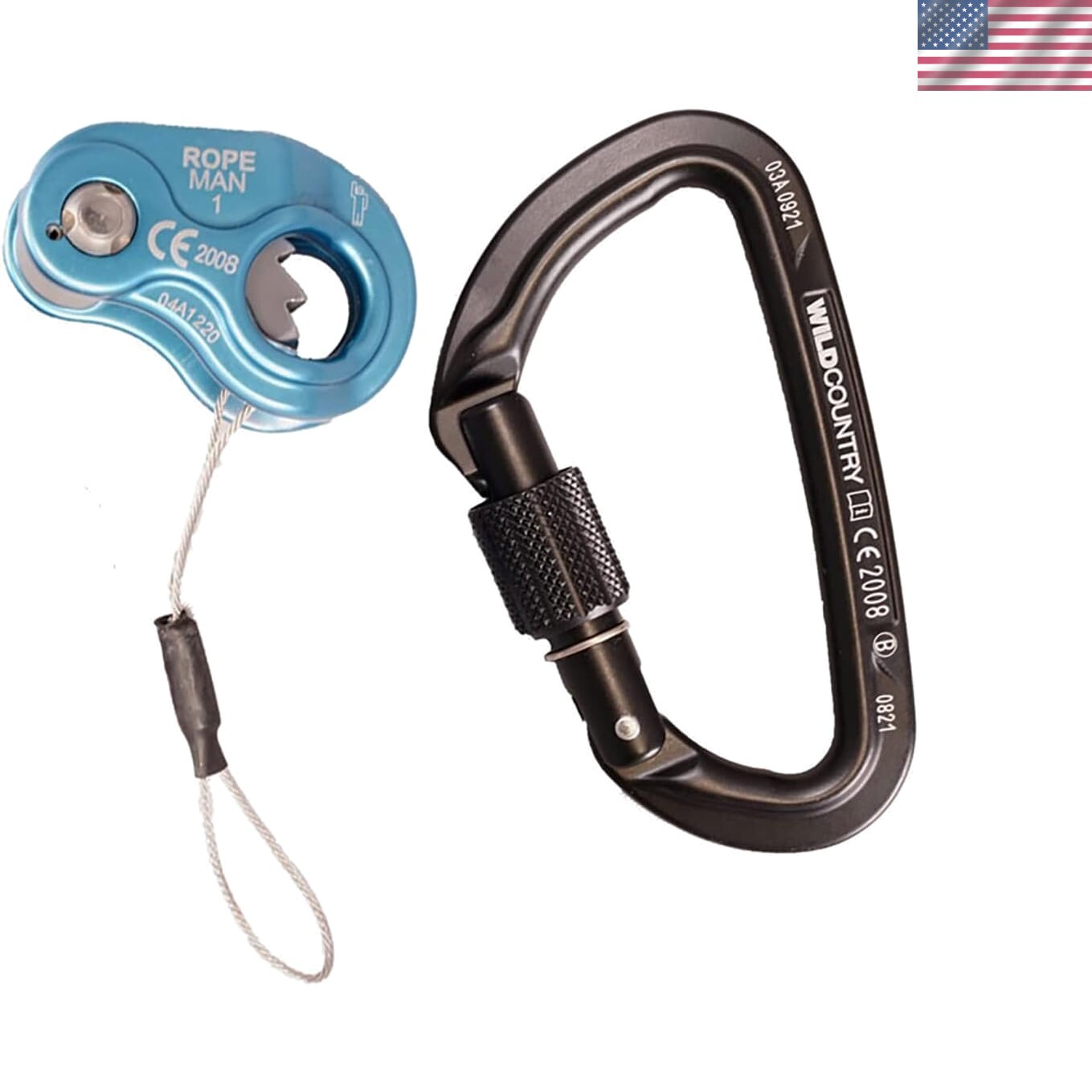 Ropeman 1 Ascender - Lightweight Rope Clamp for Climbing, Hunting, Tree Climb...