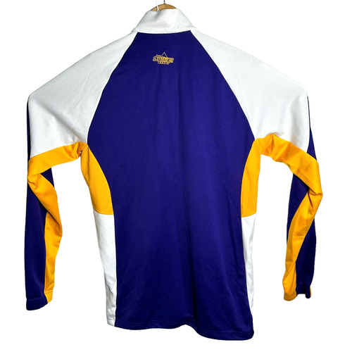 Western Illinois University Adidas Warm Up Track Suit Mens Leathernecks Purple - Picture 4 of 17