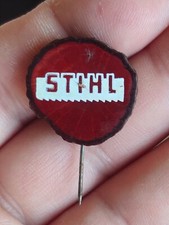 ??STIHL - Germany - Chainshaws - Made od wood Vintage pin badge - anstecknadel??