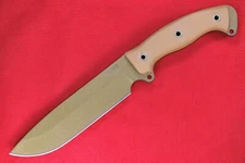 2017 Busse Combat 2nd Gen Steel Heart Ergo .25" Bronze INFI Blade Tan G10 Handle