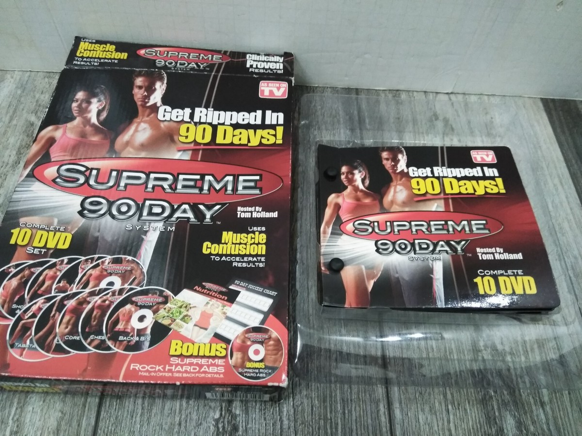 Supreme 90 Day System DVD 10-Disc Set Get Ripped In 90 Days