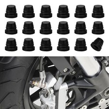 18 Pcs Car Brake Bleeder Screw Caps Grease Fitting Caps Rubber Dust Stem Cover