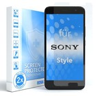 EAZY CASE 2x Szklany wyświetlacz do Sony Xperia Style Szkło ochronne Folia szklana 9H