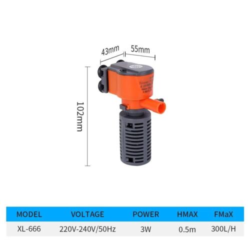 1Pcs 3-in-1 Fish Tank Filter Mini Oxygen Air Pump for Small Aquarium Fish Tank - Picture 13 of 14