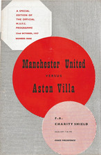 MANCHESTER UNITED V ASTON VILLA ~ FA CHARITY SHIELD ~ 22 OCTOBER 1957