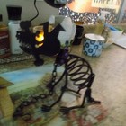 Vintage Party Lite #P8280 Sticks Candle Holder Dog Skeleton Halloween Decor