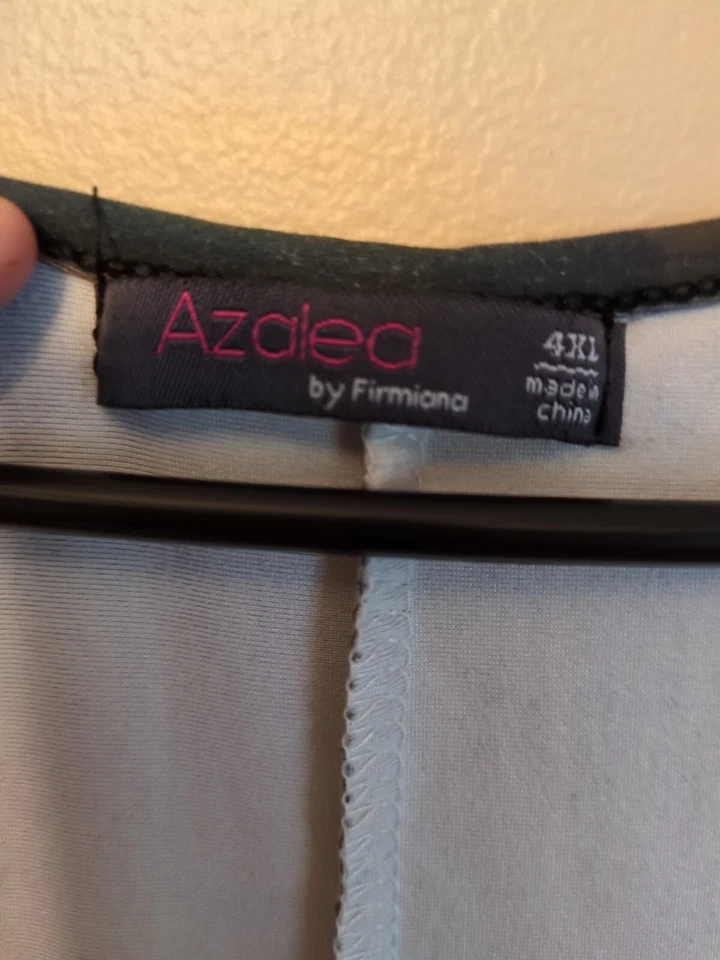 Туника Azalea IRMIANA мягкая эластичная с принтом декольте Aop Laganlook 4x - Изображение 3 из 4