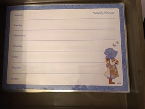 weekly planner chart