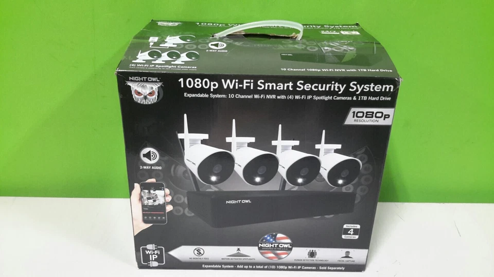 Night Owl CL-2WNP1-4L Expandable 10 Channel 4 1080p Wi-Fi IP Spotlight Camera - Image 2 of 4