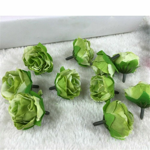 10pc/100pc Fake Rose Decor Head Home Artifical Flower Wedding DIY Party - Picture 20 of 23
