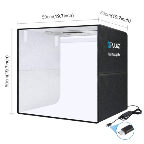 PULUZ 50Cm Folding Portable Ring Light PD30W Quick Charge Type-C Photo Lighting - Picture 2 of 10