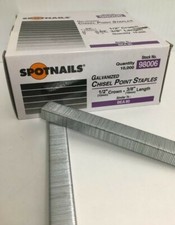 Upholstery Staples, Spotnail Staples 80 Series 21 Gauge 1/2" Crown