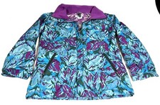 Columbia Interchange Sz Large 14/16 Girls Omni Tech Shell Jacket - Purple Teal