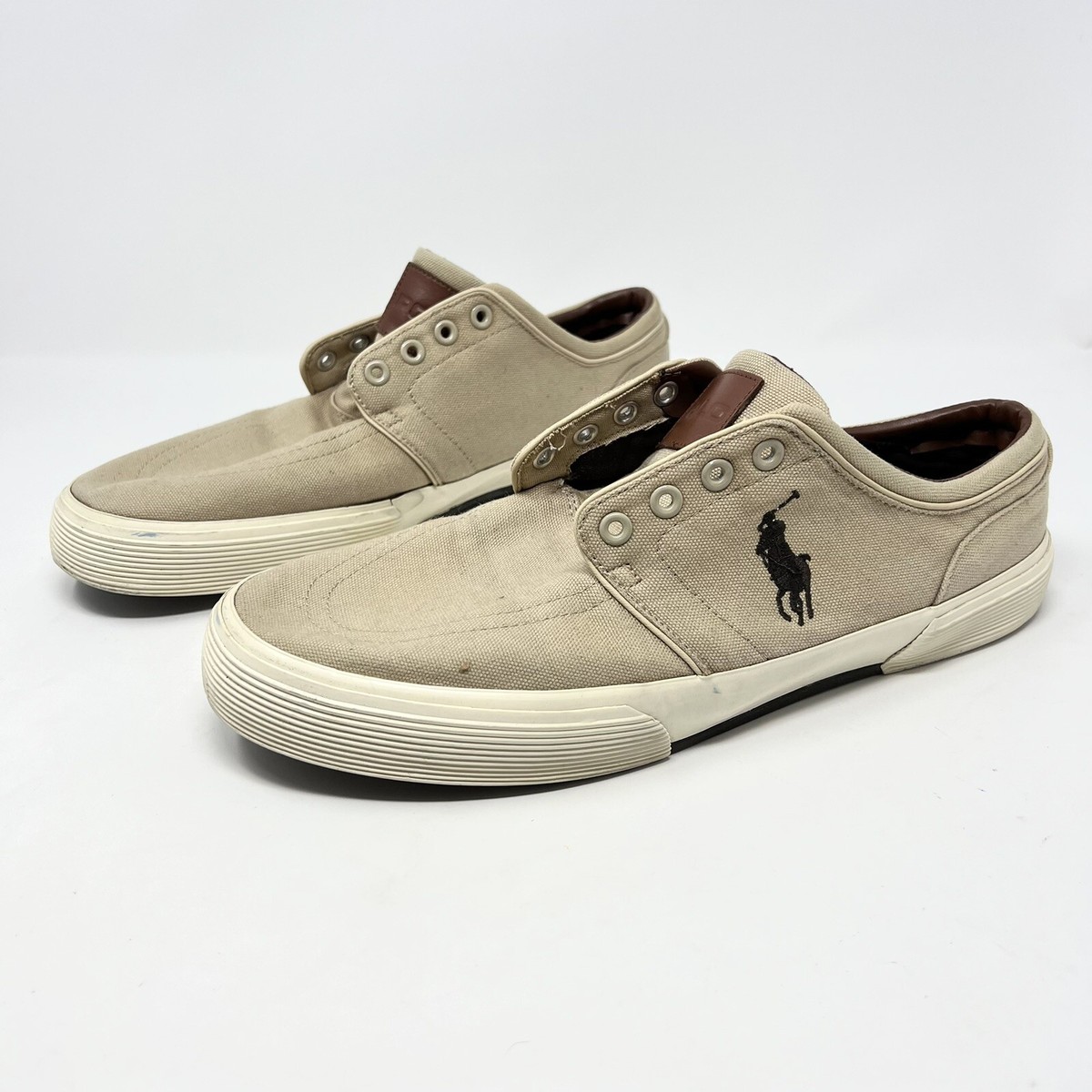 Polo Ralph Lauren 00001629 Men's Classic Faxon Beige Canvas