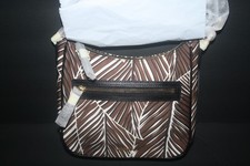 Vera Bradley BANANA LEAVES BROWN Mini Vivian Crossbody NWT Exact Item 