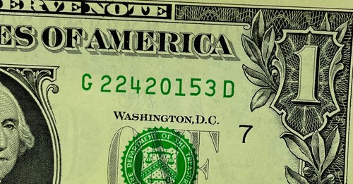 One Dollar Birthday Note February 24 2015. Uncirculated Fancy Serial Number $1 - Picture 10 of 17