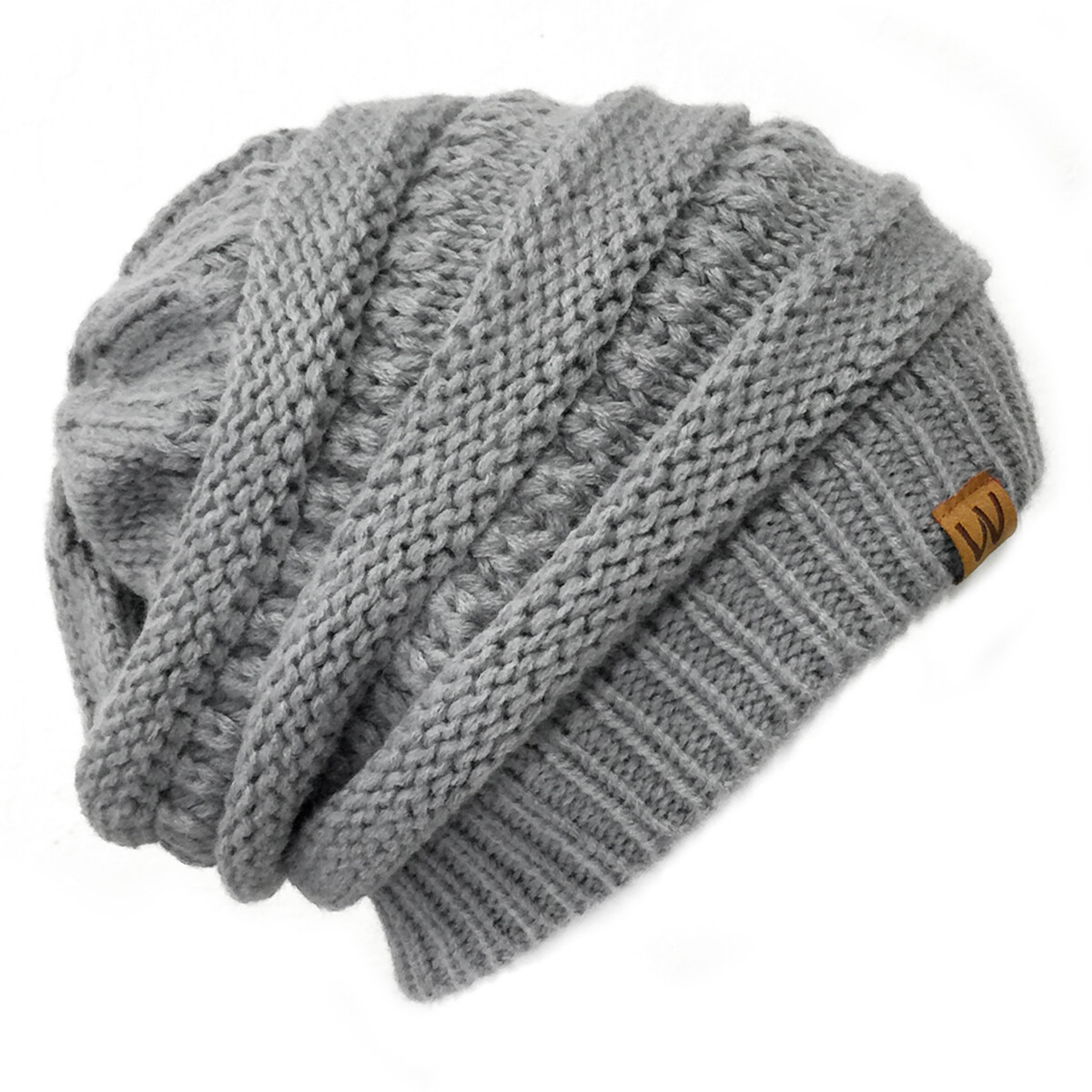 Wrapables Winter Warm Knitted Infinity Scarf and Beanie Hat Set, Light ...