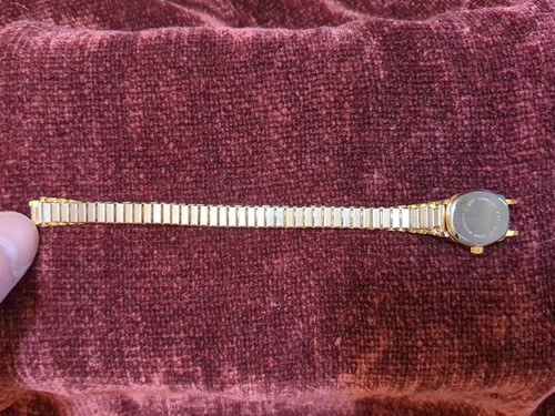 Times Square Women's Watch Stainless Steel Gold Plated Quartz Missing Pin - Picture 4 of 8