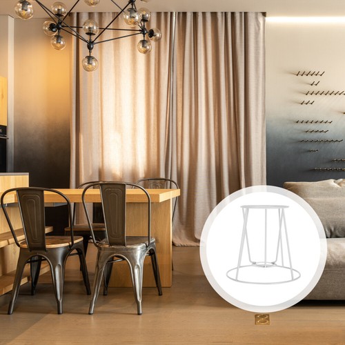 4 Pcs Outdoor Lamp Shade Frame Drum Lampshade Frame Metal Lampshade Frame