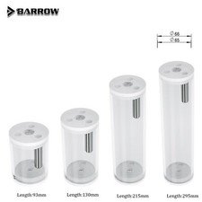 BARROW Length 93/130/215/295mm 65mm OD Cooling Acrylic Ball Water Reservoir Tank