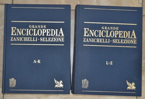EDIGEO - GROSSE ENZYKLOPÄDIE ZANICHELLI AUSWAHL 2 BÄNDE A K L Z- I II 1994 NA - Bild 1 von 3
