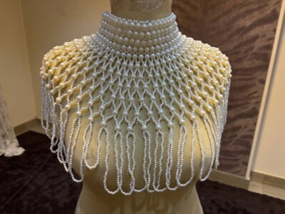 cape ivory pearl body chain for women free ship