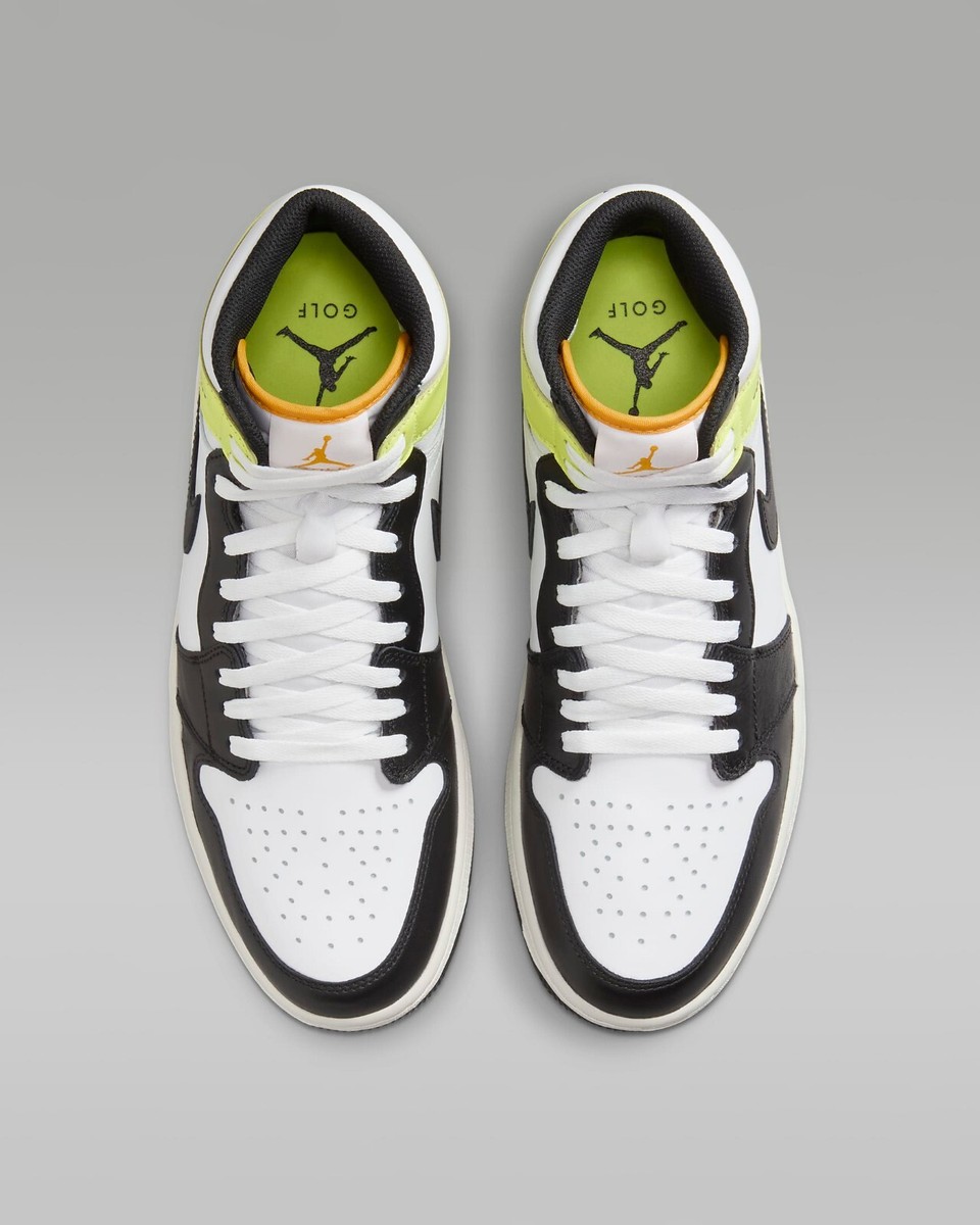 Nike Air Jordan 1 High Golf White University Gold Volt Nike Air Jordan 1 High Golf White University Gold Volt