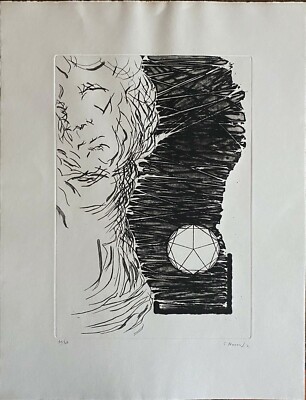 Corn Ermenegildo etching engraving SA.T. 70x50 signed numbered 10/99