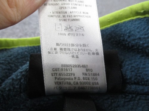 Patagonia Jacket Boys L Blue Fleece Sweater Outdoors Hiking Pullover Synchilla - Picture 7 of 9