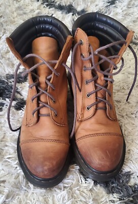 Used Dr. Martens Alexandra Padded Collar Heeled Boot Light  display picture 1