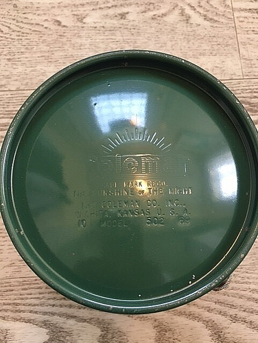 Estufa de campamento Coleman 502 1968 vintage verde hecha en EE. UU. como nueva camping sin probar - Imagen 8 de 8