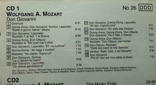 Wolfgang Amadeus Mozart Famous Arias Vol 1 & 2. 2 CD Like New - Imagen 2 de 7
