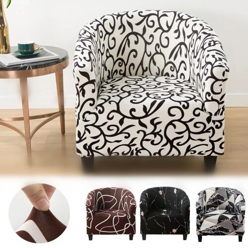 Elastischer All Inclusive Einzel Halbrund Sessel Sofabezug abnehmbarer Couchbezug