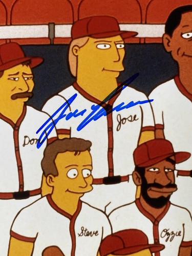 Jose Canseco Oakland Athletics 40/40 Simpsons Signed Auto 8x10 Photo ~ JSA COA - Picture 2 of 5