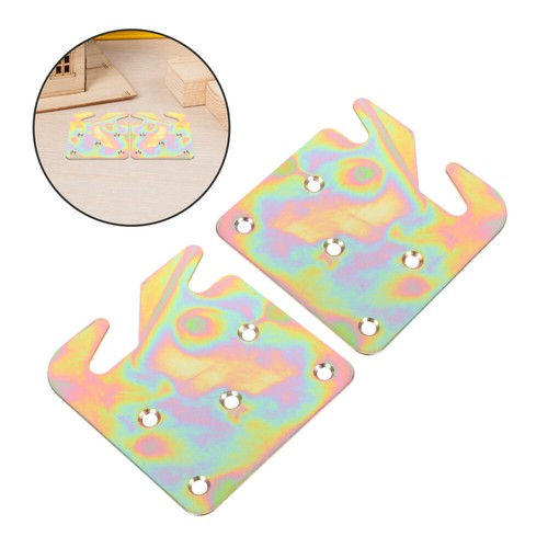 2 Pcs Bed Rail Fittings Universal Wood Hanging Hooks for Frame Non-metal Wooden - Imagen 5 de 12