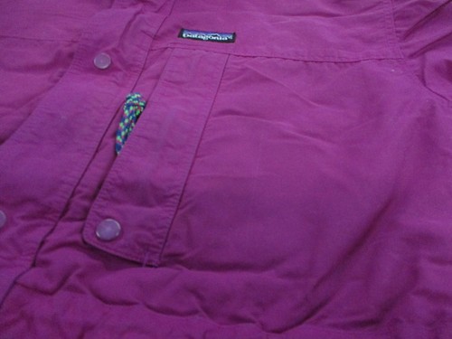 Vintage Patagonia Jacket Girls 14 Pink Outdoors Puffer Hiking Camping Rain Youth - Picture 8 of 12