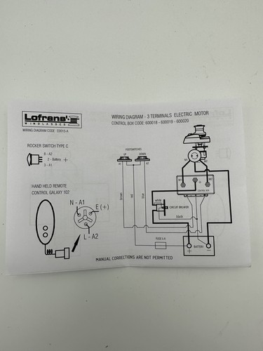Lofrans Windscheibensteuerbox 500-1700W 12V 3 Terminal Windschutzscheibe Yachtboot 600018 - Bild 7 von 7