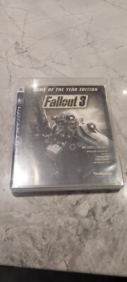 Fallout 3 Game of the Year First Print w/ French Book Sony PlayStation 3 PS3 RPG