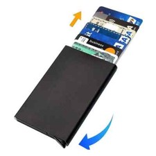 20 pcs Sleek Metal Wallet with Automatic Pop-up Card Holder