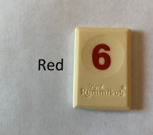 REPUESTO ÚNICO RUMMIKUB (edición 1997) pieza de juego #6 - Elige color - Imagen 2 de 11