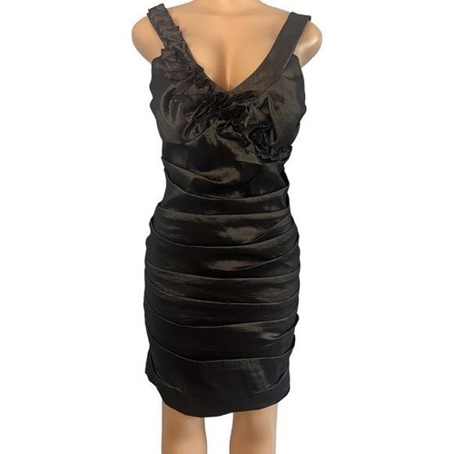NWT Max and Cleo Womens Greyfrost Ruffle Shift Dress Size 12 - Picture 2 of 7