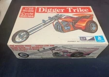 MPC DIGGER TRIKE CHOPPER 1/25 SCALE CYCLE SERIES ASSEMBLY KIT - Vintage 