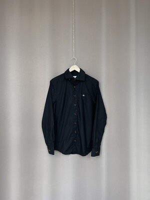 Vivienne Westwood Black Button Down Shirt Mens Size 52 Cotton