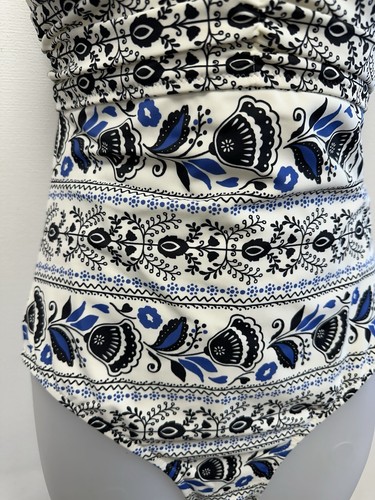 NEU Boden weiß/blau 1-teilig Neckholder Schleife leicht gepolstert Badeanzug Schwimmanzug - Bild 5 von 18