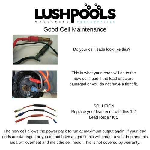 CHLOROMATIC / AQUACHLOR ESR200 C260 MC20C Chlorinator Cell + Half Lead Kit - Picture 6 of 6