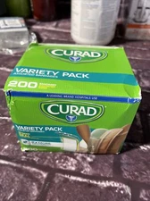 Curad Variety Pack Assorted Bandages 200/Box CUR0800RB