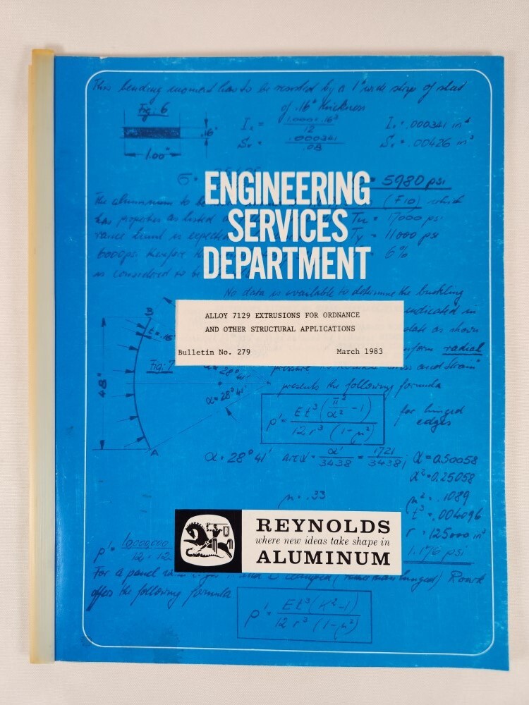 Reynolds Aluminum Alloy 7129 Extrusions For Ordnance And Other