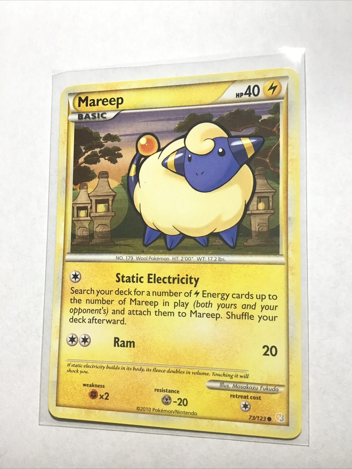 MAREEP - 73/123 - HeartGold SoulSilver HGSS - Pokemon Card - NM