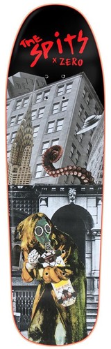 ZERO X SPITS MISFITS TABLA DE SKATE EN FORMA DE "GASMASK VI" 9,5" - Imagen 1 de 2