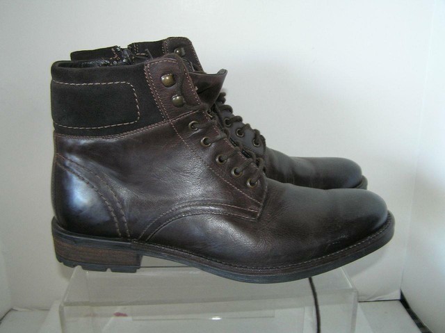 hugh cap toe lace up boot